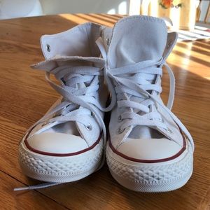 White high top all star converse